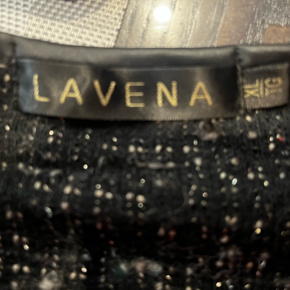 Warm cardigan black and tan. - Picture 4 of 4